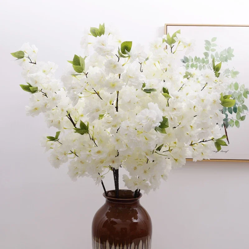 인공 벚꽃 실크 꽃 벚꽃 지점 웨딩 아치 장식 호텔 활동 거실 홈 인테리어