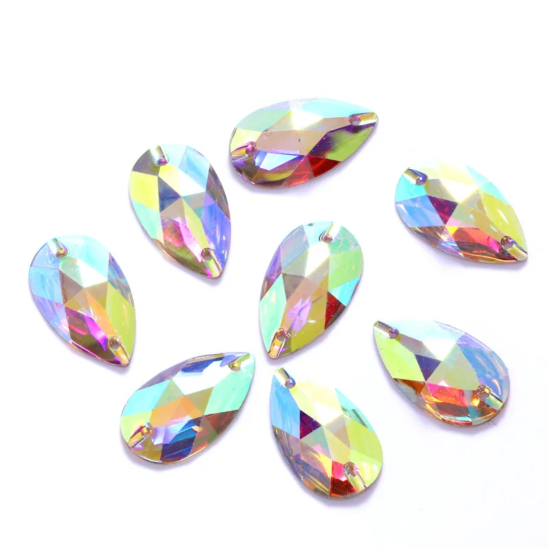 믹스 모양 최고의 품질 수지 바느질 라인 석 AB 플랫 백 돌에 바느질 의류 액세서리 신발에 대한 Strass