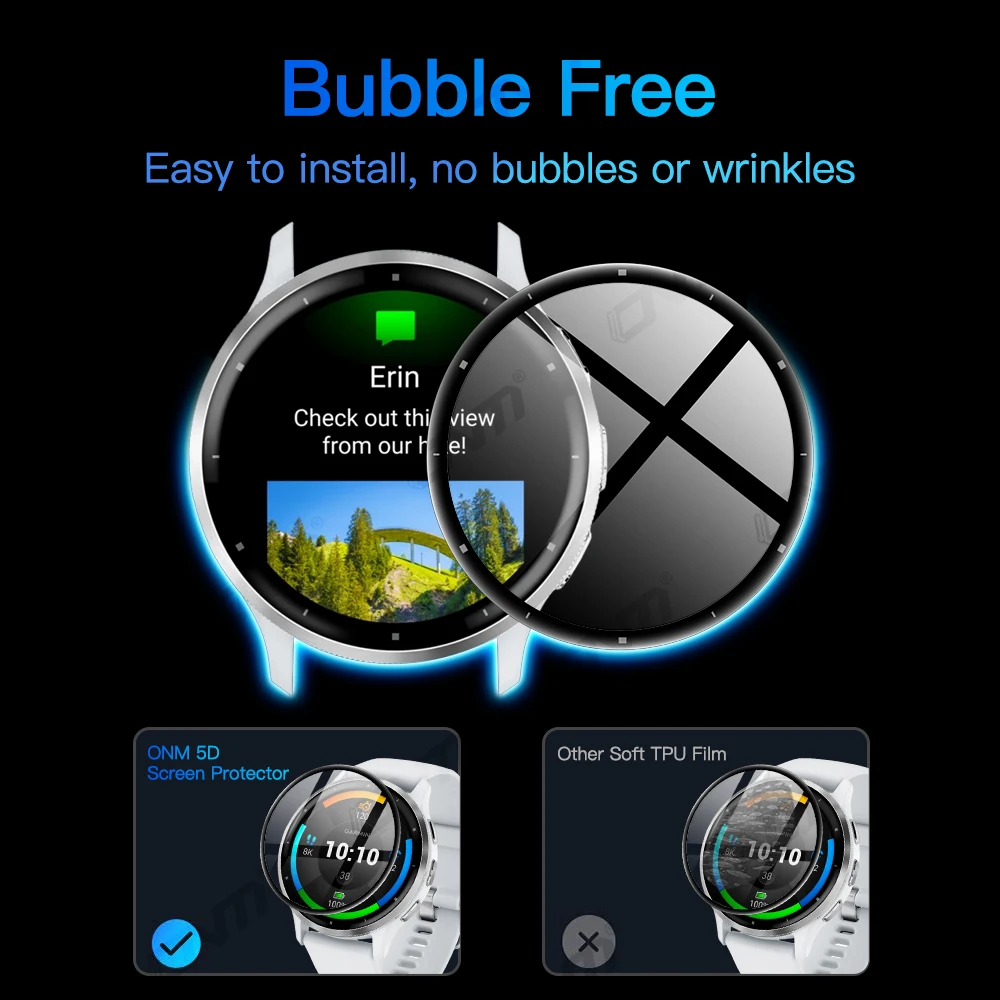 Garmin Venu 3 3 S 스크린 보호대 스크래치 방지 필름, 5D 보호 필름, Garmin Venu 3 스크린 보호대 (유리 아님)