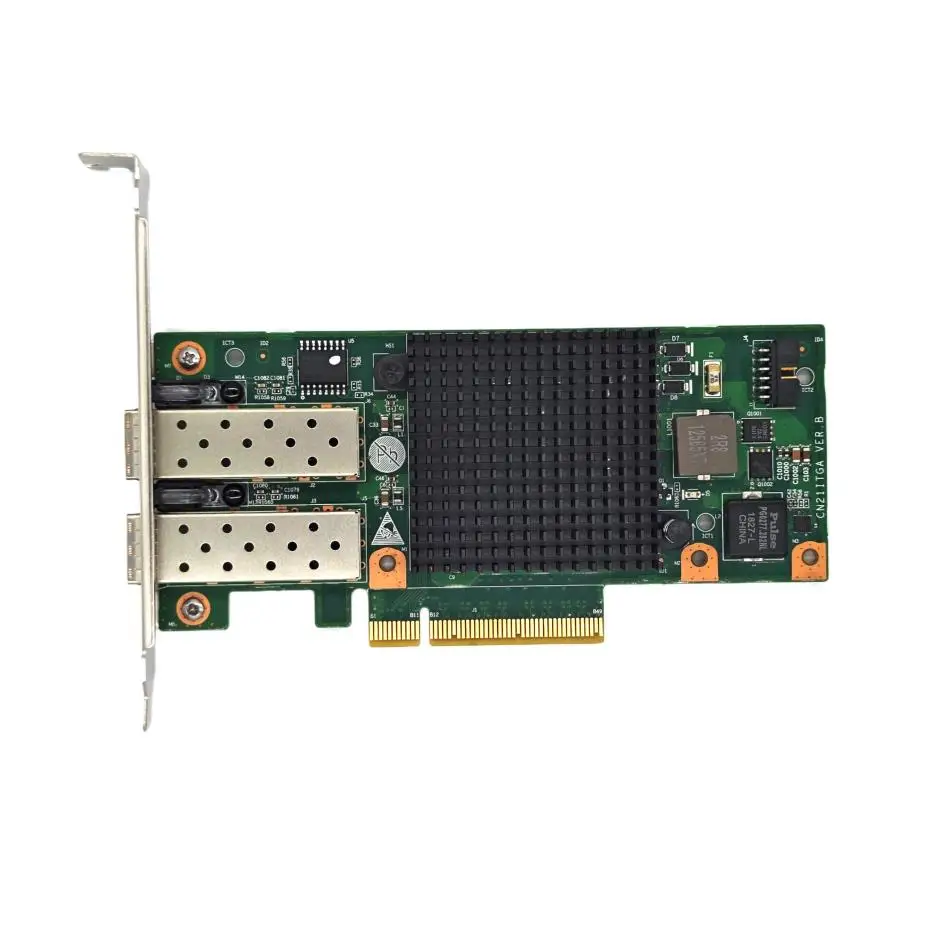 Intel X520-DA2 E10G42BTDA SR2 82599ES 듀얼 광 포트 10G 기가비트 광섬유 네트워크 카드 PCIE Black Group Huinas