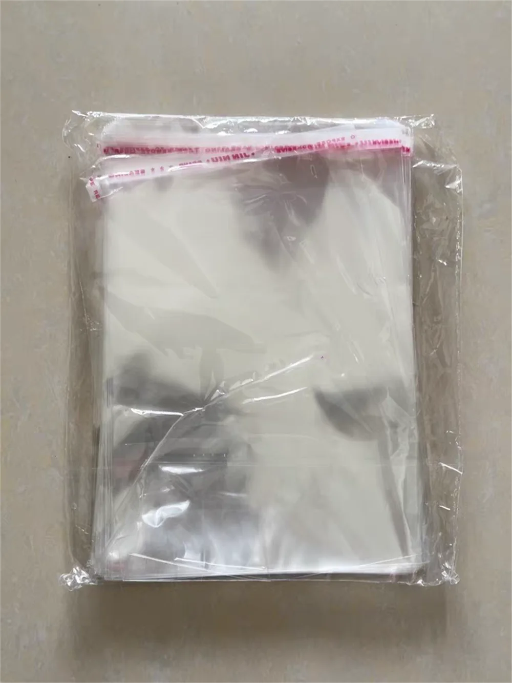 대형 OPP 투명 자체 접착 밀봉 플라스틱 포장 가방 재밀봉 가능한 셀로판 OPP 가방 선물 가방