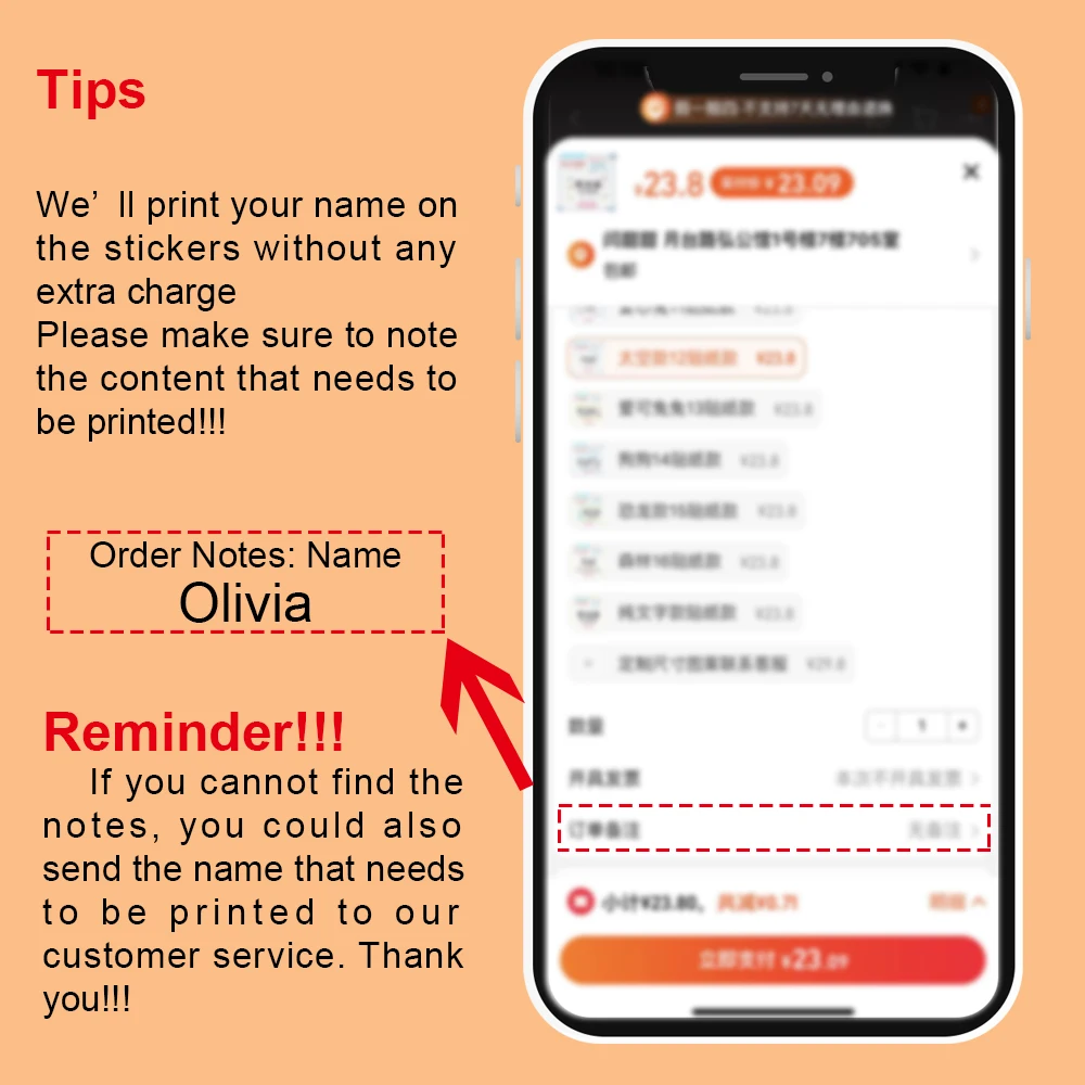 사용자 정의 이름 태그 스티커 방수 카와이 스티커 데칼 어린이를위한 맞춤형 이름 라벨 학교 문구 병