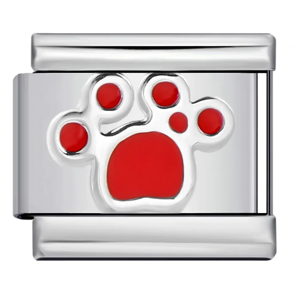 남녀공용 다채로운 고양이 발톱 시리즈, 이탈리아 참 핏, 9mm 스테인리스 스틸 모듈식 팔찌, 주얼리 도매, 2025 신제품