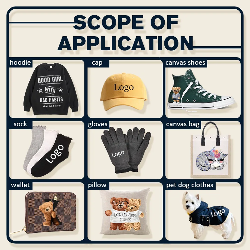 로고 사용자 정의 스티커 철 전송 데칼 의류 의류에 열 접착 패치 Applique 열 전송 스티커