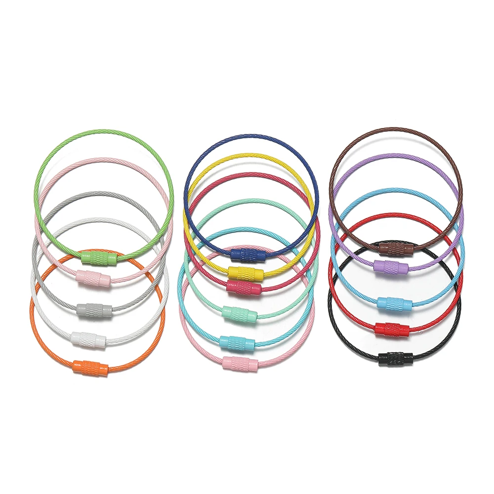 10 개/몫 50mm 철 열쇠 고리 다채로운 키 체인 반지 보석에 대 한 나사 잠금 키 체인 만들기 DIY 결과 title=10 개/몫 50mm 철 열쇠 고리 다채로운 키 체인 반지 보석에 대 한 나사 잠금 키 체인 만들기 DIY 결과 