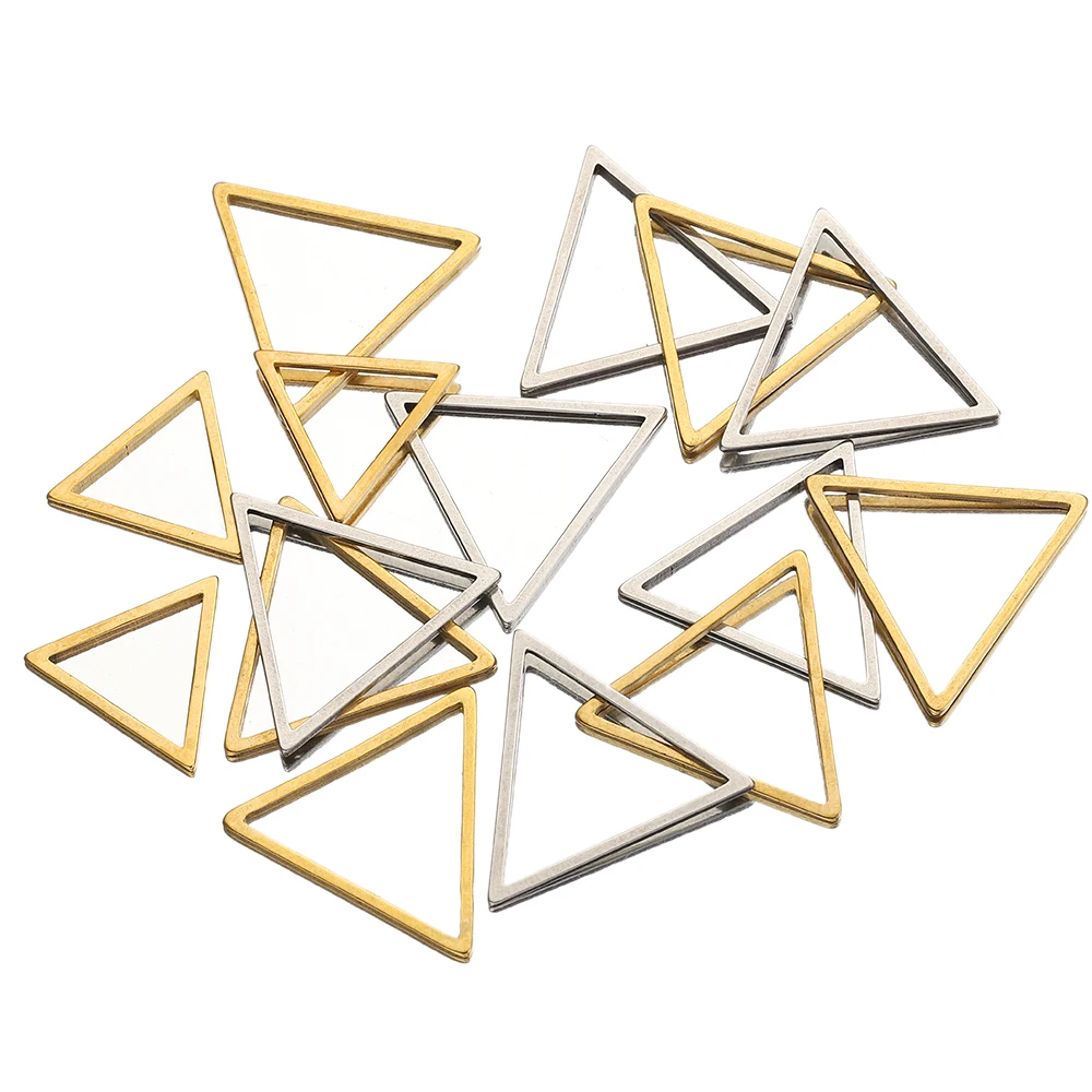 20pcs 스테인레스 스틸 프레임 매력 DIY 귀걸이 펜던트 라운드 드롭 육각형 빈 베젤 수지 쥬얼리 만들기 DIY 결과 만들기