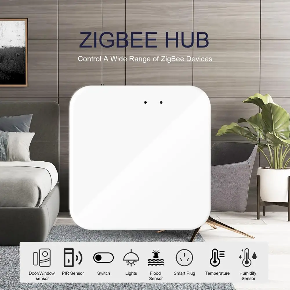 Tuya ZigBee 3.0 스마트 허브, 앱 음성 원격 제어용 무선/유선 게이트웨이 브리지, Alexa Google 홈 어시스턴트와 함께 작동