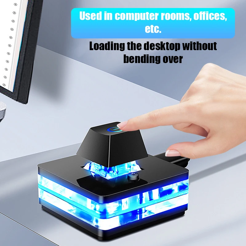 1.8M 데스크탑 컴퓨터 전원 스위치(LED 조명 포함) PC 마더보드 외부 시작 전원 켜기/끄기 버튼 연장 케이블(가정용)