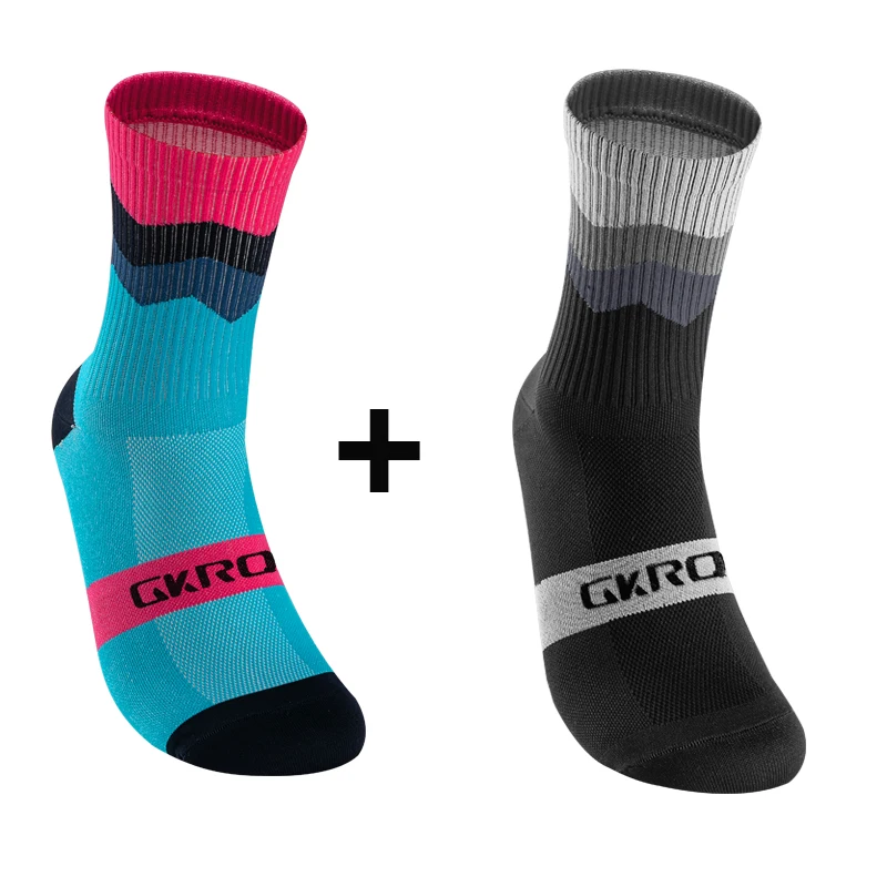 2 쌍 전문 사이클링 양말 통기성 도로 자전거 양말 남성 여성 야외 스포츠 레이싱 e 압축 사이클링 여성용