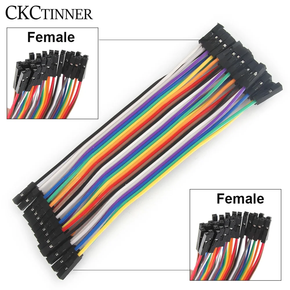 PCB DIY 키트용 듀폰 와이어 케이블, 40PIN 케이블, 10cm, 20cm, 30cm, 암수-암수-암수 점퍼