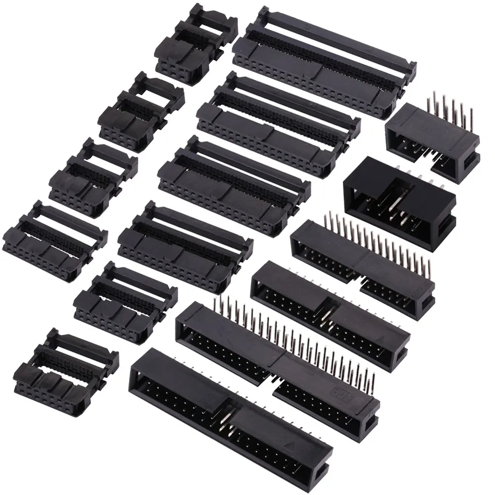 FC 암 IDC 소켓 커넥터 리본, 2.54mm 피치, 6, 8, 10, 12, 14, 16, 18, 20, 24, 26, 30, 34, 40, 50, 60, 64 핀 케이블 DC3 헤더 수 소켓 title=FC 암 IDC 소켓 커넥터 리본, 2.54mm 피치, 6, 8, 10, 12, 14, 16, 18, 20, 24, 26, 30, 34, 40, 50, 60, 64 핀 케이블 DC3 헤더 수 소켓 