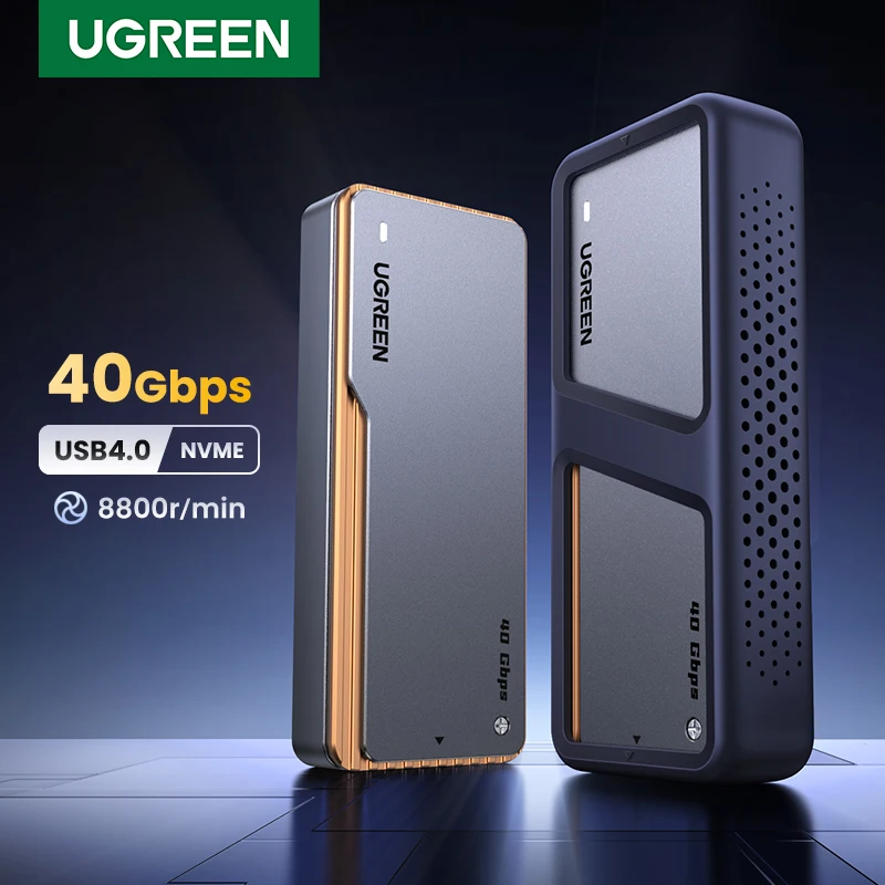 UGREEN 40Gbps NVMe SSD 케이스, SSD 인클로저, M.2 NVME PCIE용 어댑터, 내장 냉각 조끼, 알루미늄 케이스 title=UGREEN 40Gbps NVMe SSD 케이스, SSD 인클로저, M.2 NVME PCIE용 어댑터, 내장 냉각 조끼, 알루미늄 케이스 
