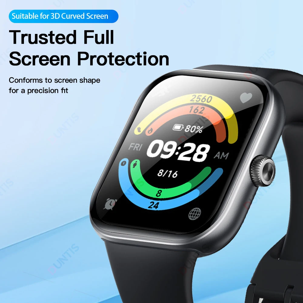 Xiaomi Redmi Watch 5 용 화면 보호기 3D 곡선 화면 보호기 Redmi Watch5 Ultra-HD 풀 커버리지 보호 액세서리