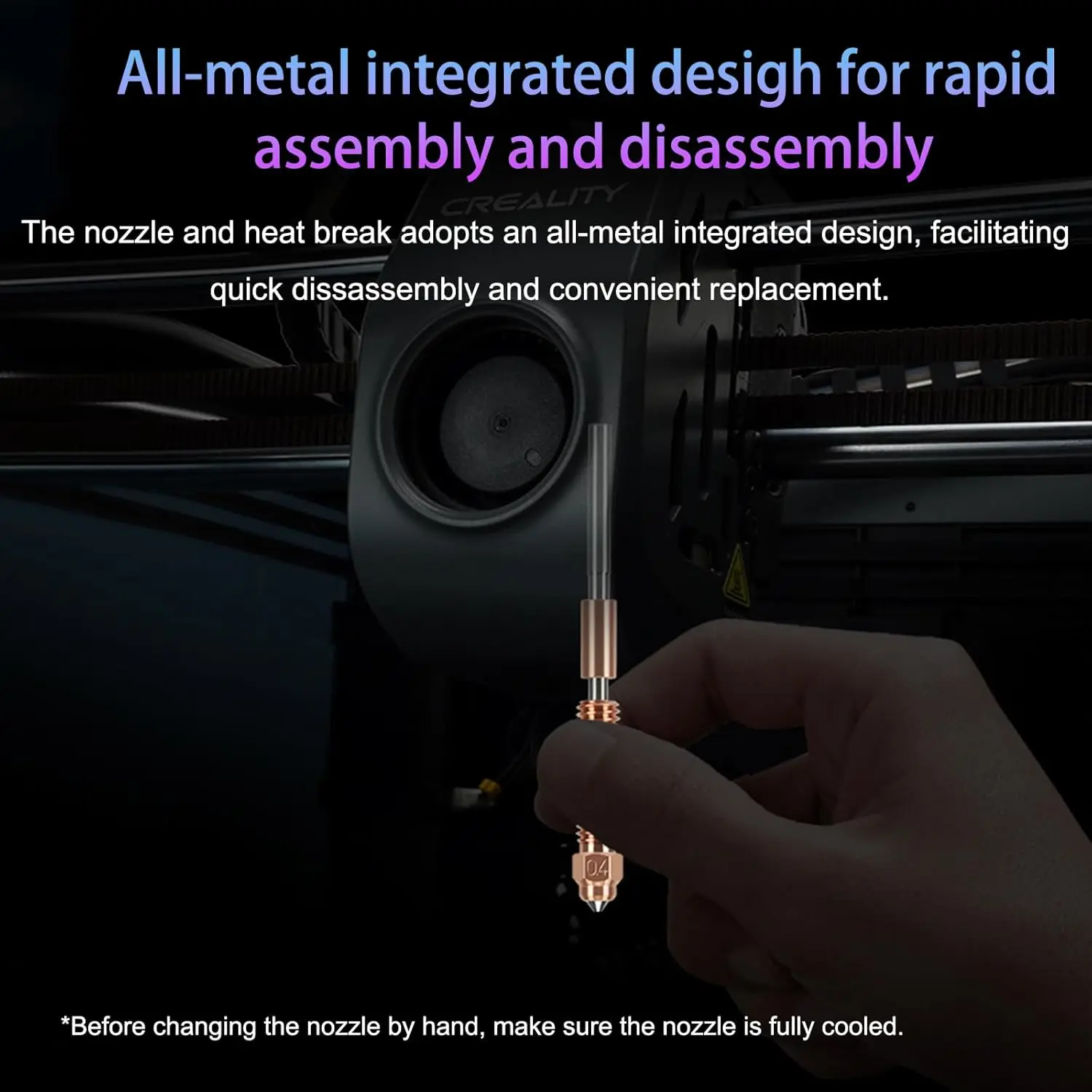 유니콘 퀵 스왑 엔더 3 V3 깍지, 크리얼리티 K1C/엔더 3 V3/엔더 3 V3 플러스 3D 프린터용 깍지, K1C 깍지, 2 개