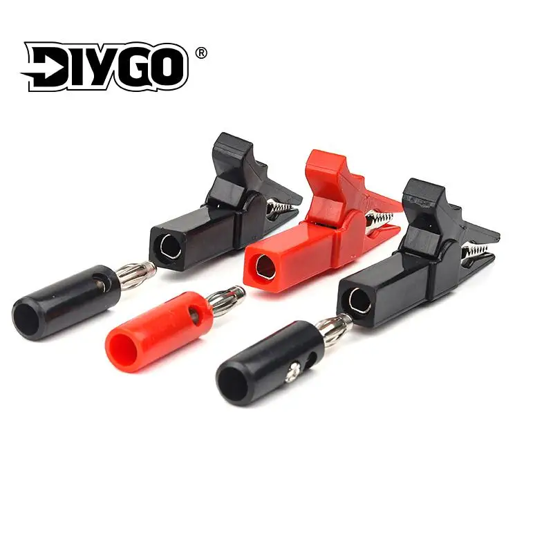 4 개/대 55mm 악어 클립 바나나 플러그 테스트 프로브 (4mm 바나나 플러그 케이블 클립 포함) 전기 테스트 액세서리 title=4 개/대 55mm 악어 클립 바나나 플러그 테스트 프로브 (4mm 바나나 플러그 케이블 클립 포함) 전기 테스트 액세서리 