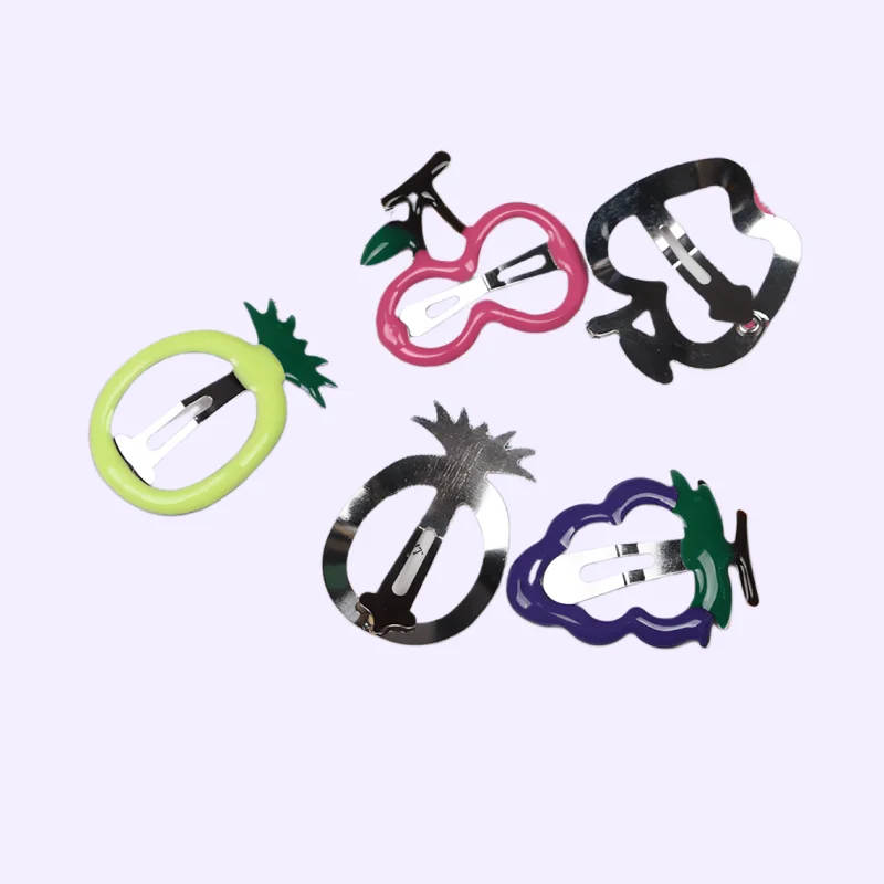 10 개/몫 여자를위한 뜨거운 달콤한 딸기 과일 BB 머리 발톱 사이드 클립 여자 아이 머리핀 부티크 헤어 액세서리 모자를 쓰고 있죠