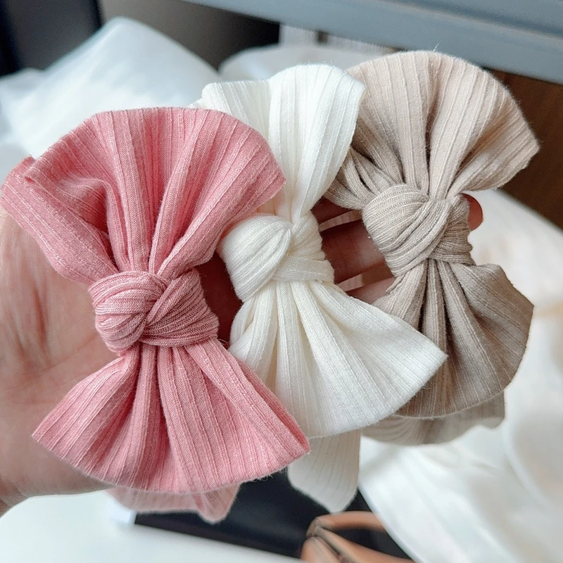3pcs 아기 소녀 활 머리띠 신생아 터번 헤어 밴드 액세서리 어린이 헤어 밴드 야외 유아 어린이 HeadWrap 헤어 액세서리