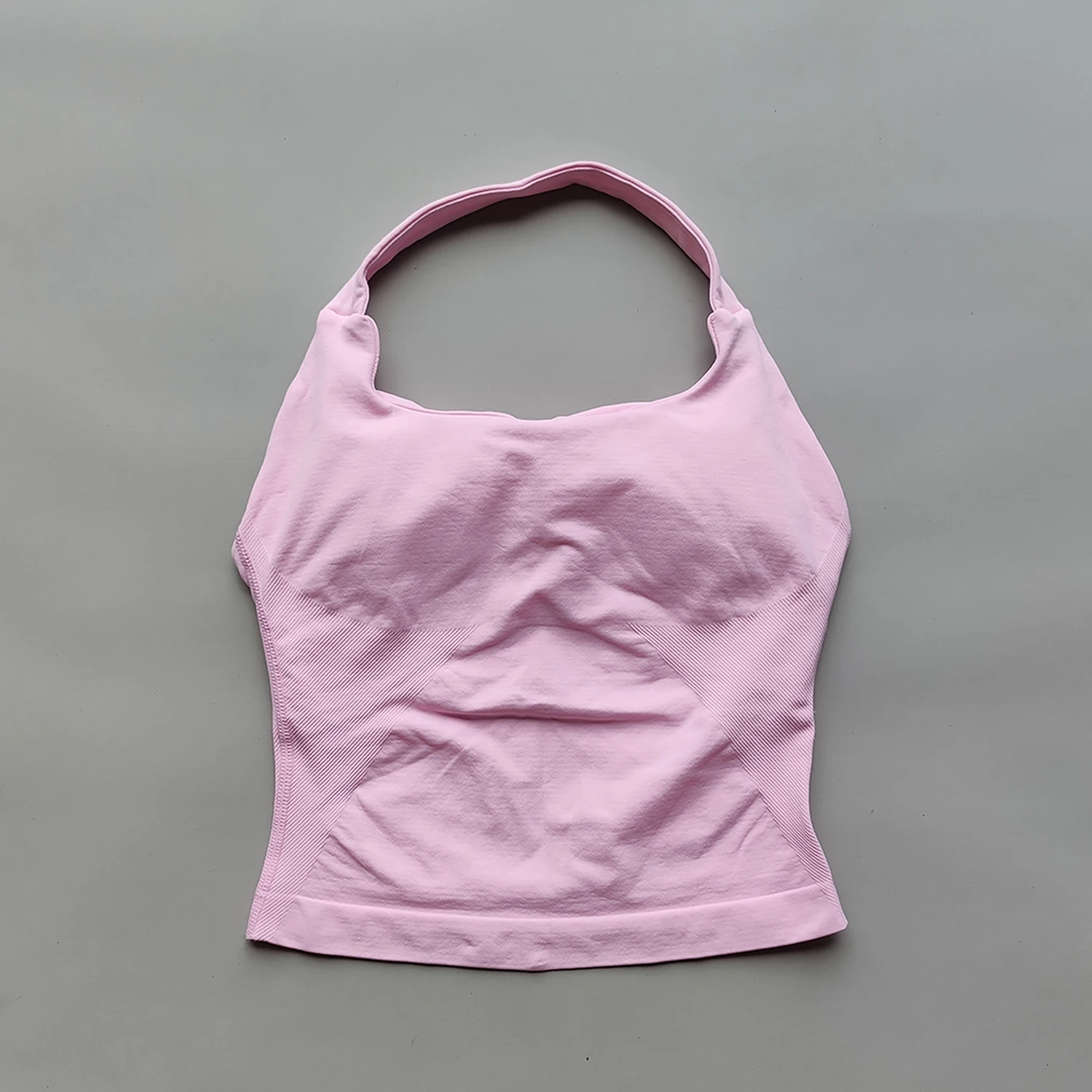 ARFTE 홀터 탑 체육관 조끼 여성 등이없는 탱크 탑 스포츠 브래지어 러닝 조끼 운동 탑 Activewear 요가 의류