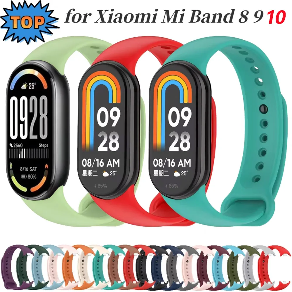 샤오미 미밴드 8 9 10 스마트워치용 실리콘 스트랩, 교체용 소프트 팔찌 손목 밴드 벨트 (미밴드 8 9 호환) title=샤오미 미밴드 8 9 10 스마트워치용 실리콘 스트랩, 교체용 소프트 팔찌 손목 밴드 벨트 (미밴드 8 9 호환)
