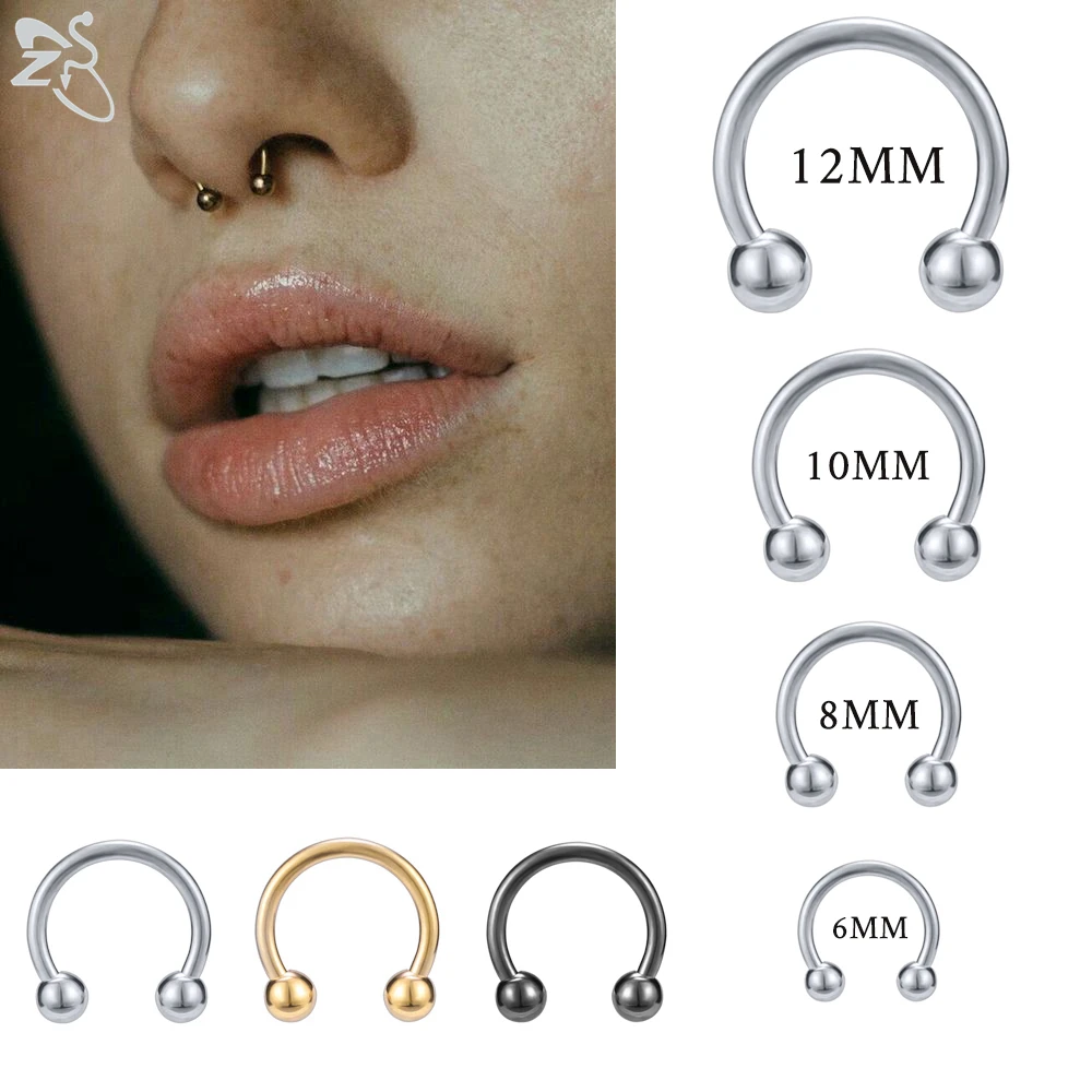 ZS 1 PC 316L 스테인레스 스틸 코 링 14G 16G 코 피어싱 헬릭스 귀 피어싱 여성 남성 Septum 링 바디 피어 싱 쥬얼리 title=ZS 1 PC 316L 스테인레스 스틸 코 링 14G 16G 코 피어싱 헬릭스 귀 피어싱 여성 남성 Septum 링 바디 피어 싱 쥬얼리 