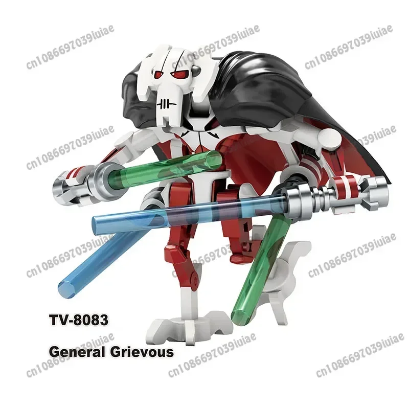 스타 워즈 배틀 드로이드 다스 루크 스카이워커 베이더 한 솔로 C-3PO Boba Fett 피규어 장난감 벽돌 조립 인형 빌딩 블록