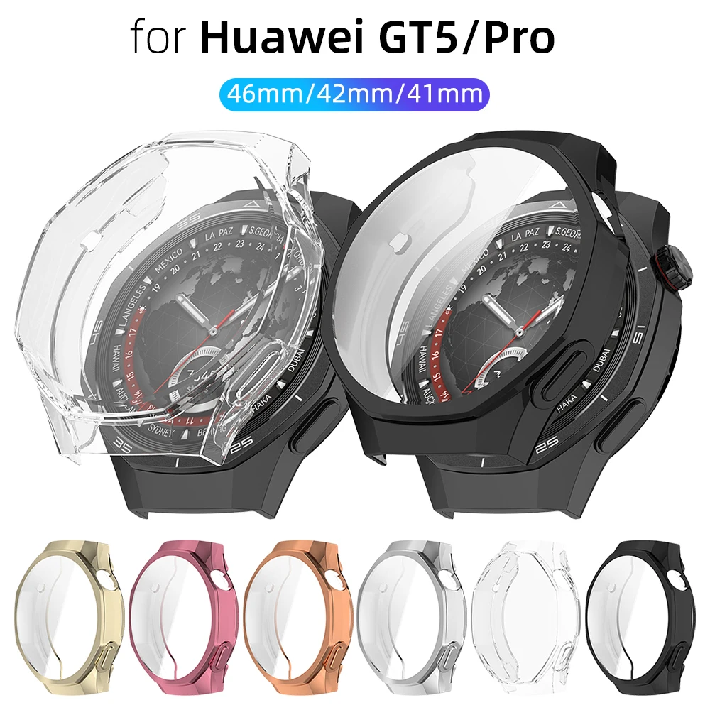 Huawei Watch GT 5/GT5 Pro 41/42/46mm용 TPU 케이스 - 만능 보호 커버 화면 보호기 긁힘 방지 쉘 액세서리 title=Huawei Watch GT 5/GT5 Pro 41/42/46mm용 TPU 케이스 - 만능 보호 커버 화면 보호기 긁힘 방지 쉘 액세서리 