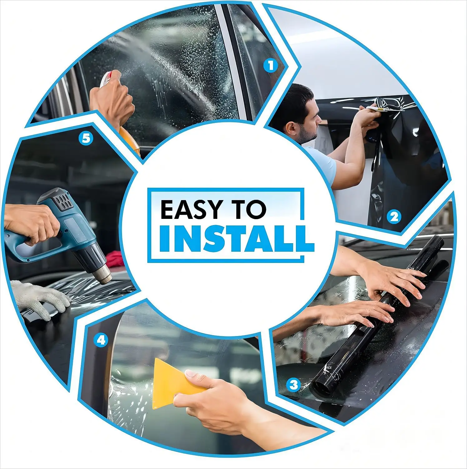 50cm x 3/10m 자동차 창문 색조 필름, 프라이버시 보호, 보이지 않는 비닐 호일, 차양 스티커, 태양 보호대 유리, UV 쉐이드  썬팅지 틴트 쿨톤 창문스티커 카풍차단 자동차선팅 창문유리 자동차유리덮개 유리창 단열 창문시트지 차량용태양광 차량용 태양광