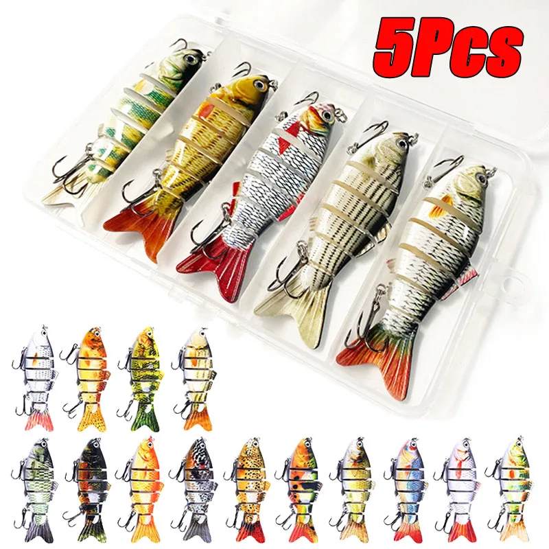 6 세그먼트 멀티 관절 낚시 미끼 싱킹 10cm/17.5g Swimbait 인공 Wobblers 크랭크베이트 하드 미끼 Pesca 태클 5/3/1Pcs title=6 세그먼트 멀티 관절 낚시 미끼 싱킹 10cm/17.5g Swimbait 인공 Wobblers 크랭크베이트 하드 미끼 Pesca 태클 5/3/1Pcs 