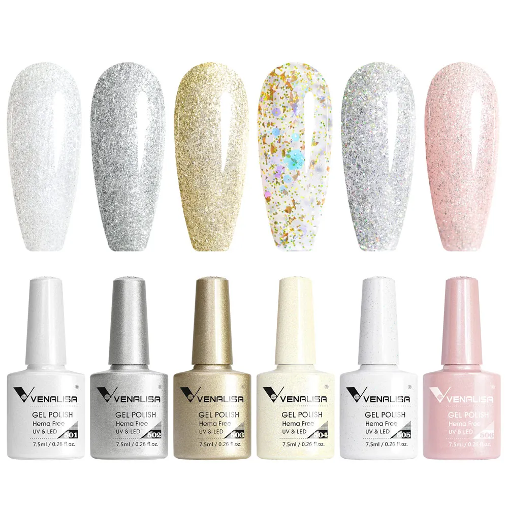 Venalisa VIP5 네일 젤 폴리쉬 HEMA 프리 풀 커버리지 아름다운 세미 퍼머넌트 UV LED 젤 네일 폴리쉬 젤 래커