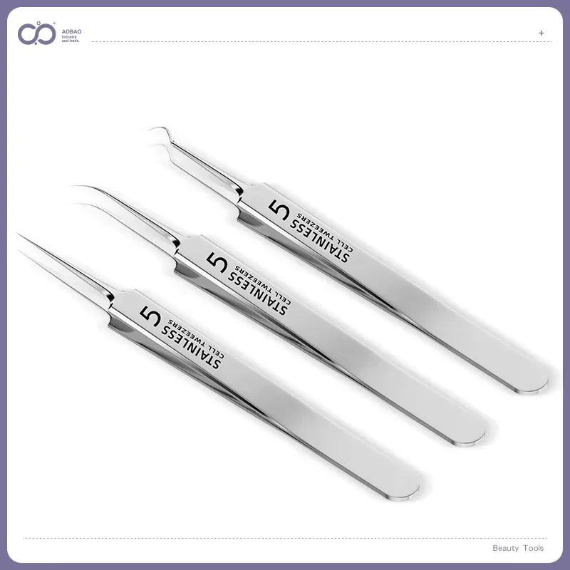 4-11Pcs 자란 머리 족집게 여드름 여드름 제거 바늘 검은 점 클리너 모공 클리너 딥 클렌징 페이스 스킨 케어 도구