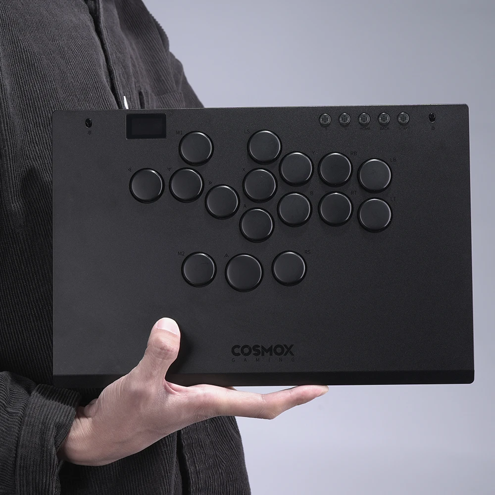 Haute42 알루미늄 합금 Hitbox 레버리스 컨트롤러 PC/ Ps4 / ps5/Steam Hitbox 파이팅 컨트롤러 용 스틱리스 아케이드 스틱