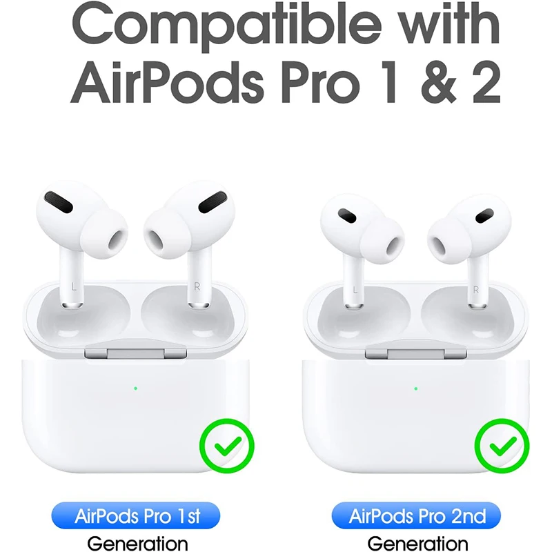 KUTOU 4 쌍 Airpods Pro 1 2 용 액체 실리콘 이어 팁 소음 감소 패드 귀마개 이어 캡 청소 펜 포함