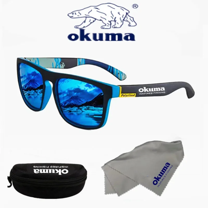 Okuma 남녀공용 편광 선글라스, UV400, 야외 사냥, 낚시, 자전거 운전, 옵션 박스