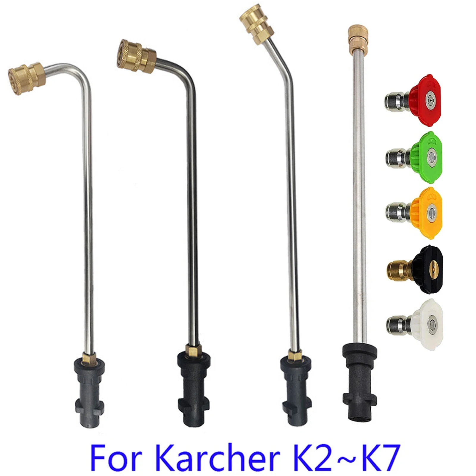 1/4 인치로드 제트 자동차 청소 노즐이있는 Karcher K2 K3 K4 K5 K6 K7 용 고압 물총 확장 title=1/4 인치로드 제트 자동차 청소 노즐이있는 Karcher K2 K3 K4 K5 K6 K7 용 고압 물총 확장 