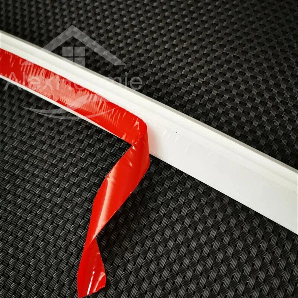 자기 접착 성 실리콘 욕실 워터 스토퍼 물 유지 스트립 구부릴 수있는 욕실 도어 세탁기 샤워 댐 배리어