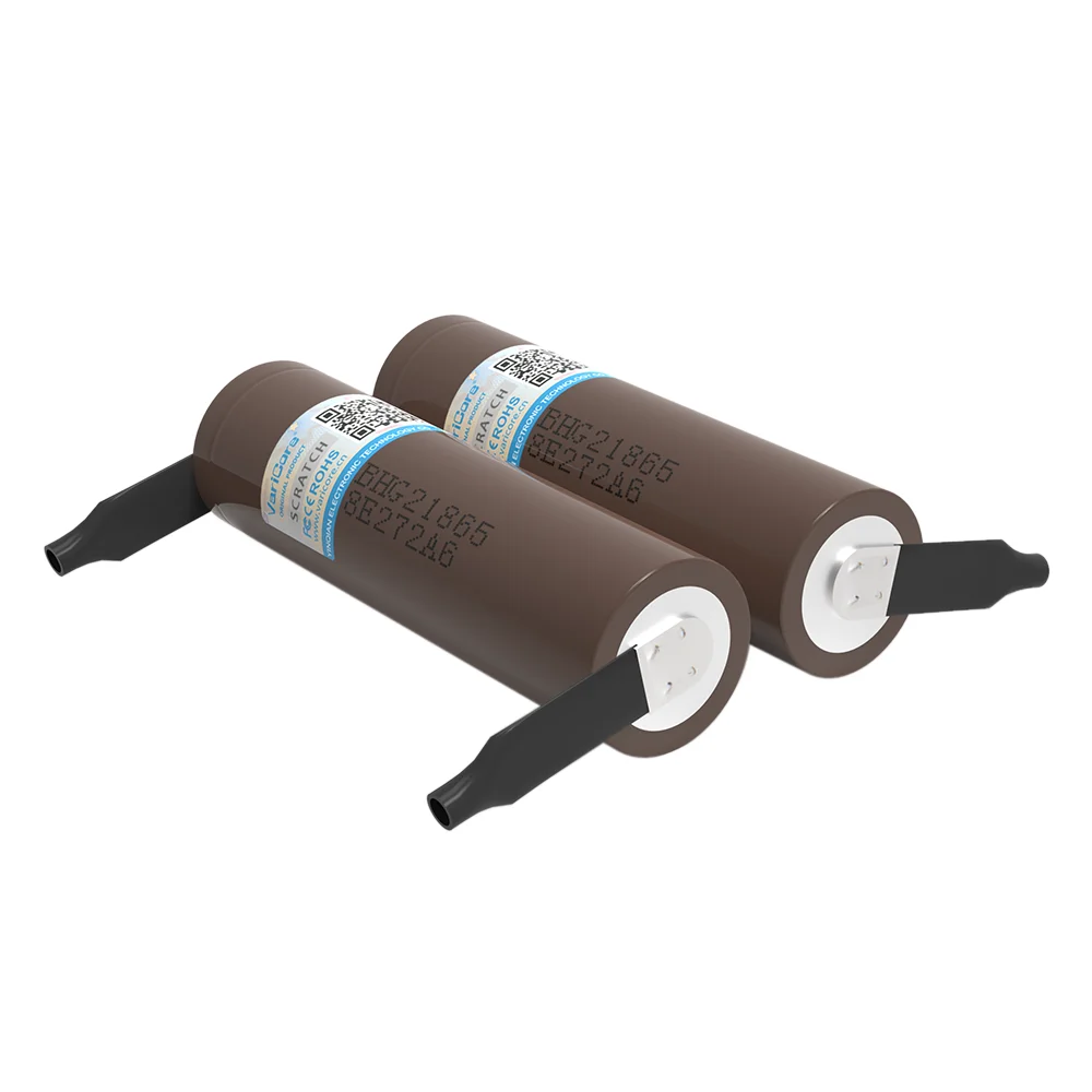 VariCore 100% 새로운 HG2 18650 3000mAh 충전식 배터리 18650HG2 3.6V 방전 20A 전원 배터리 + DIY 니켈