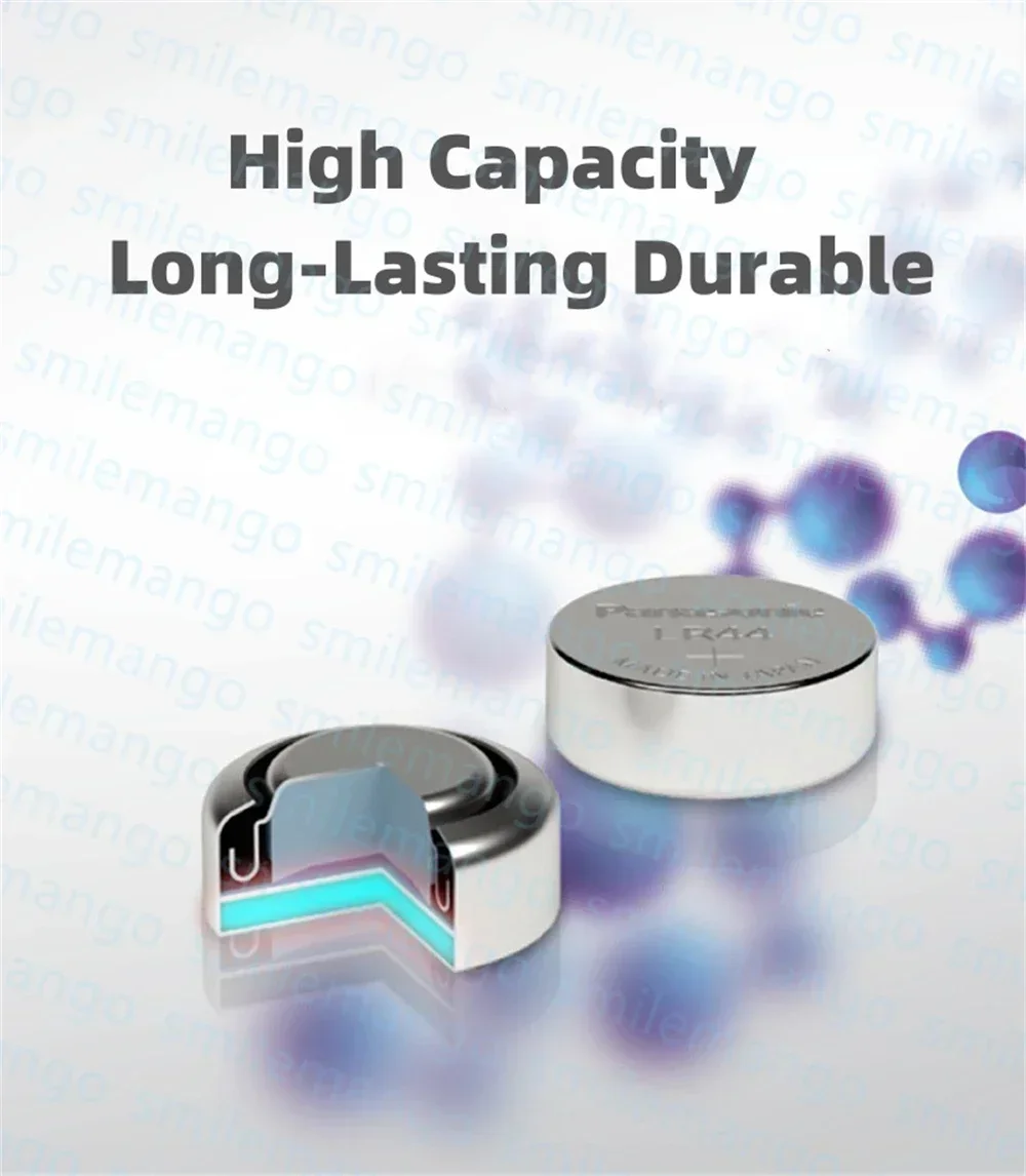 파나소닉 2-50PCS AG13 배터리 A76 LR44 357 SR1154 SR44 LR 44 1.5V 알카라인 배터리 시계 계산기 장난감 버튼 코인 셀