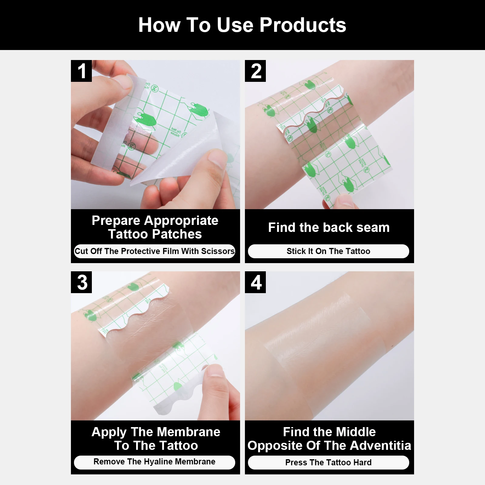 10/5/2M 방수 문신 필름 PU 테이프 애프터 케어 보호 피부 치유 문신 접착제 수리 붕대 문신 액세서리