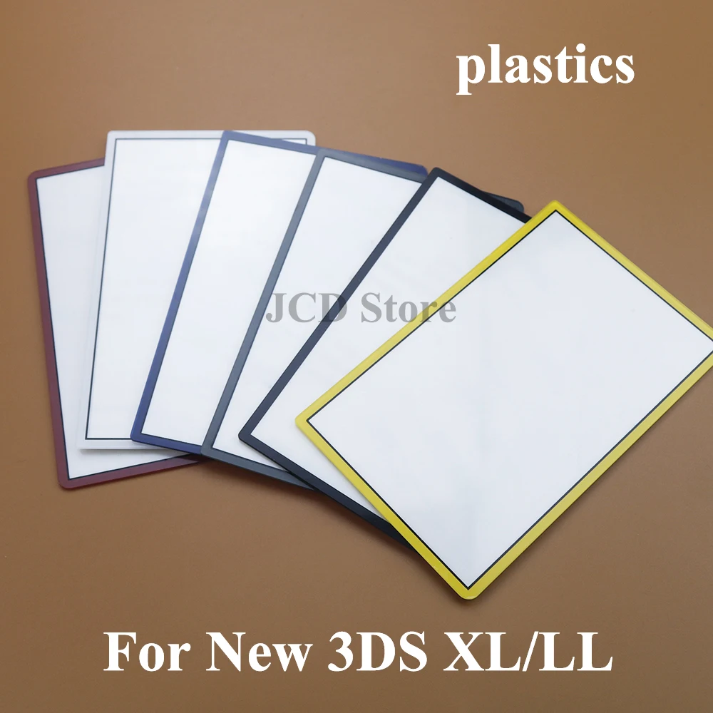 1 조각 교체 상단 상단 전면 상단 스크린 프레임 렌즈 커버 LCD 화면 3DS XL LL 새로운 3DSXL 3DSLL 플라스틱 및 유리 렌즈