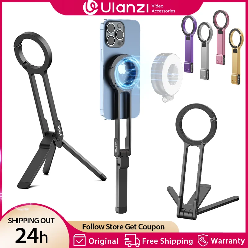 Ulanzi MA30 Magsafe 전화 삼각대 양면 자기 전화 홀더 아이폰 16 15 야외 여행 Vlog LiveStreaming에 대 한 전화 스탠드 title=Ulanzi MA30 Magsafe 전화 삼각대 양면 자기 전화 홀더 아이폰 16 15 야외 여행 Vlog LiveStreaming에 대 한 전화 스탠드