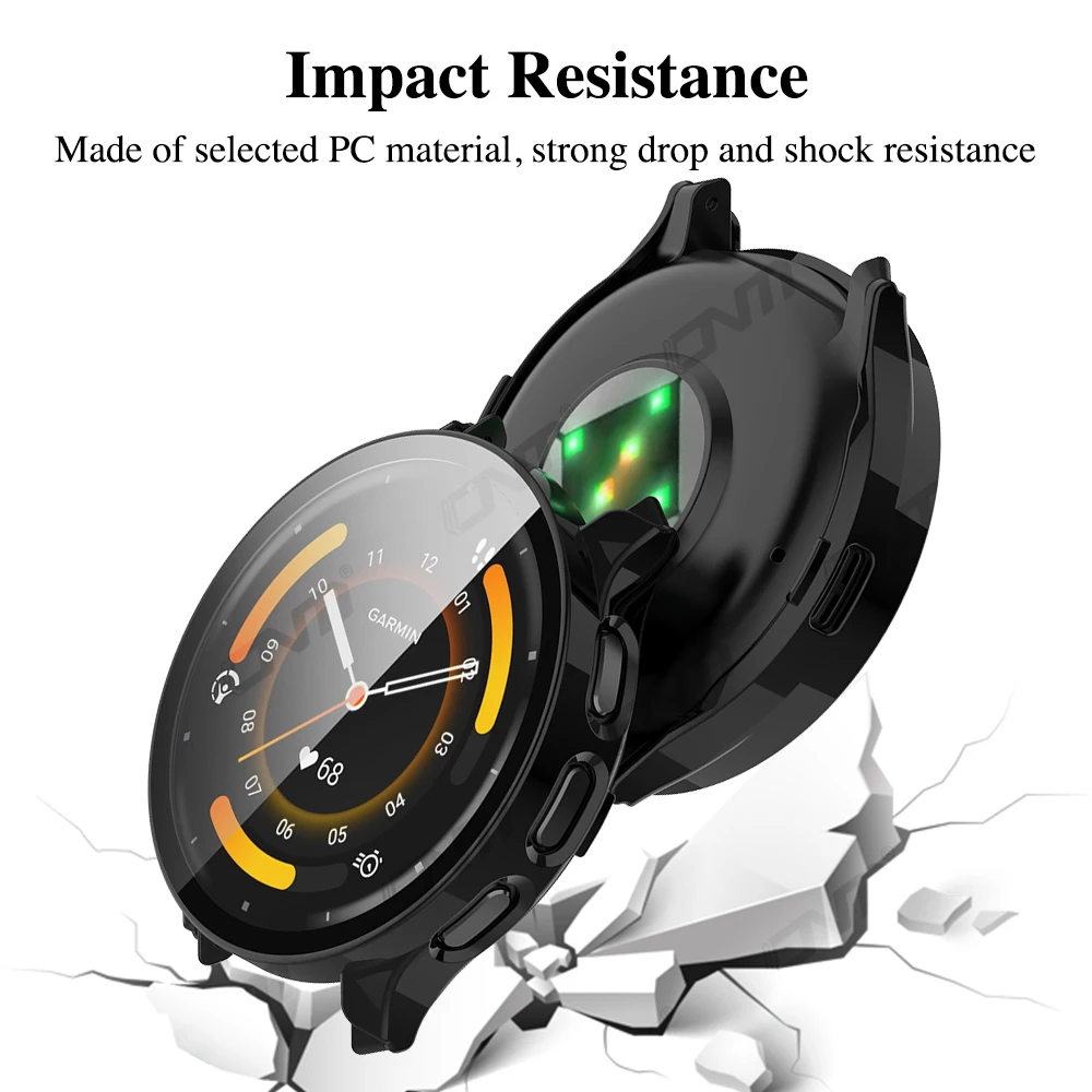 Garmin Venu 3/3S 강화 유리 스크린 보호대 및 하드 PC 보호 범퍼, 유리 및 케이스, Venu3 쉘 액세서리