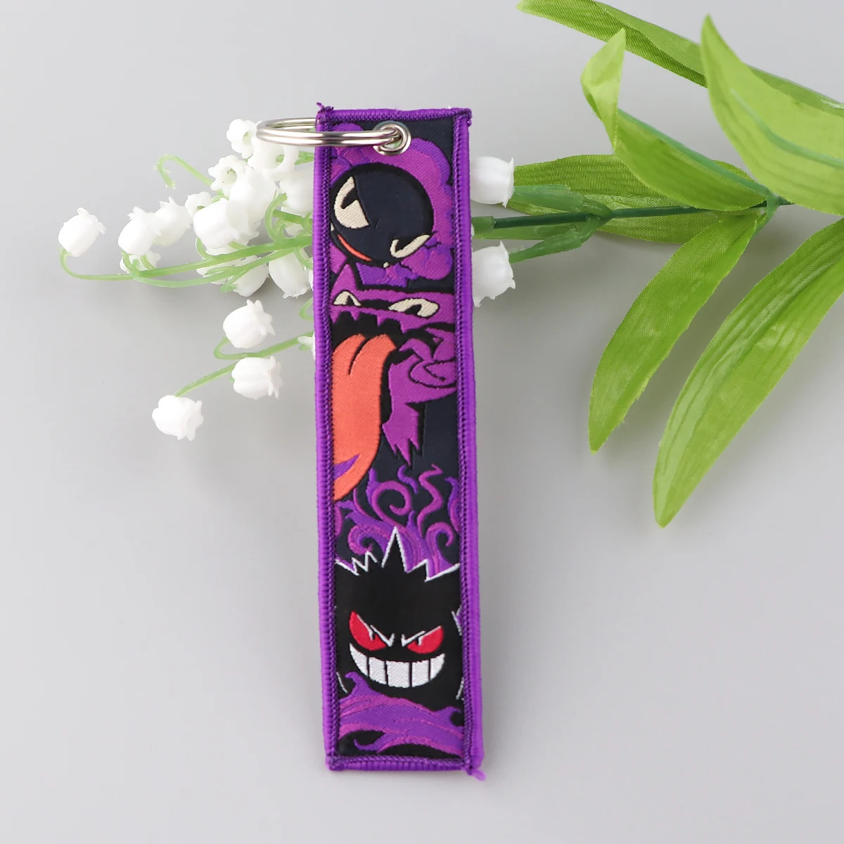 Gengar 귀여운 키 태그 자동차 오토바이에 대 한 애니메이션 키 체인 키 홀더 열쇠 고리 여성 남성 패션 쥬얼리 액세서리 선물 1PCS