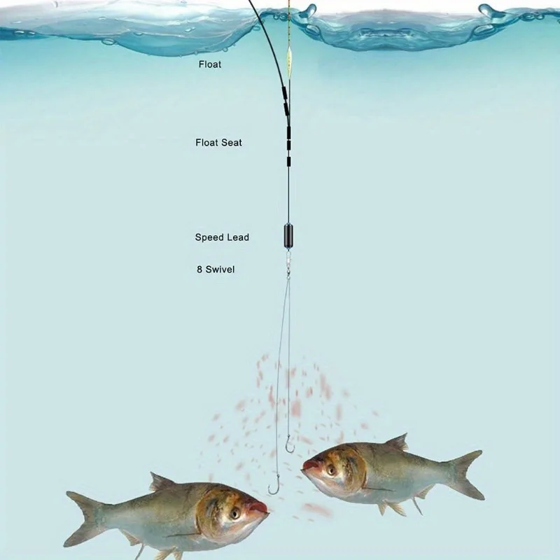 Ackibbik 50개 PE 라인 3이 있는 소형 낚시 후크 # -12 # 미리 묶인 낚시 후크 잉어 낚시용 끈 후크 서브 라인 후크