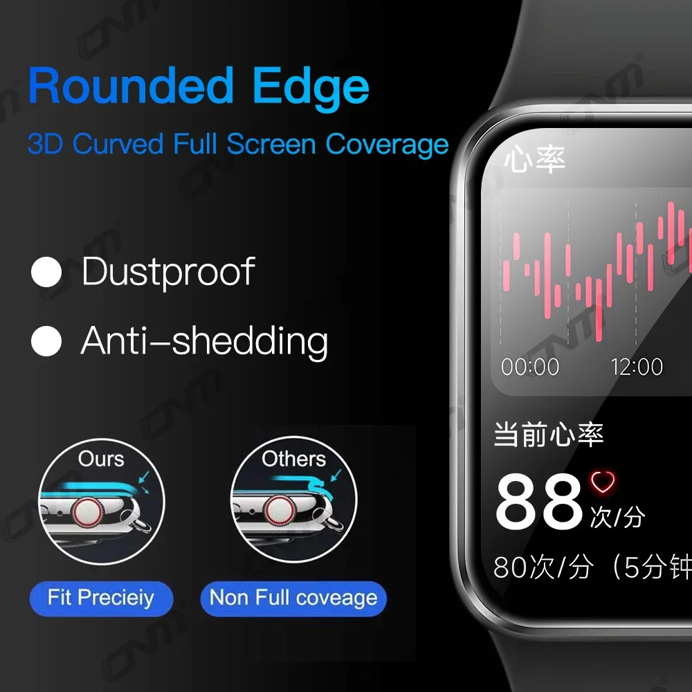 Xiaomi Mi Band 9 Pro 화면 보호기 용 5D 보호 필름 Anti-scratch Soft Film MiBand 9 Pro 액세서리 (유리가 아님)