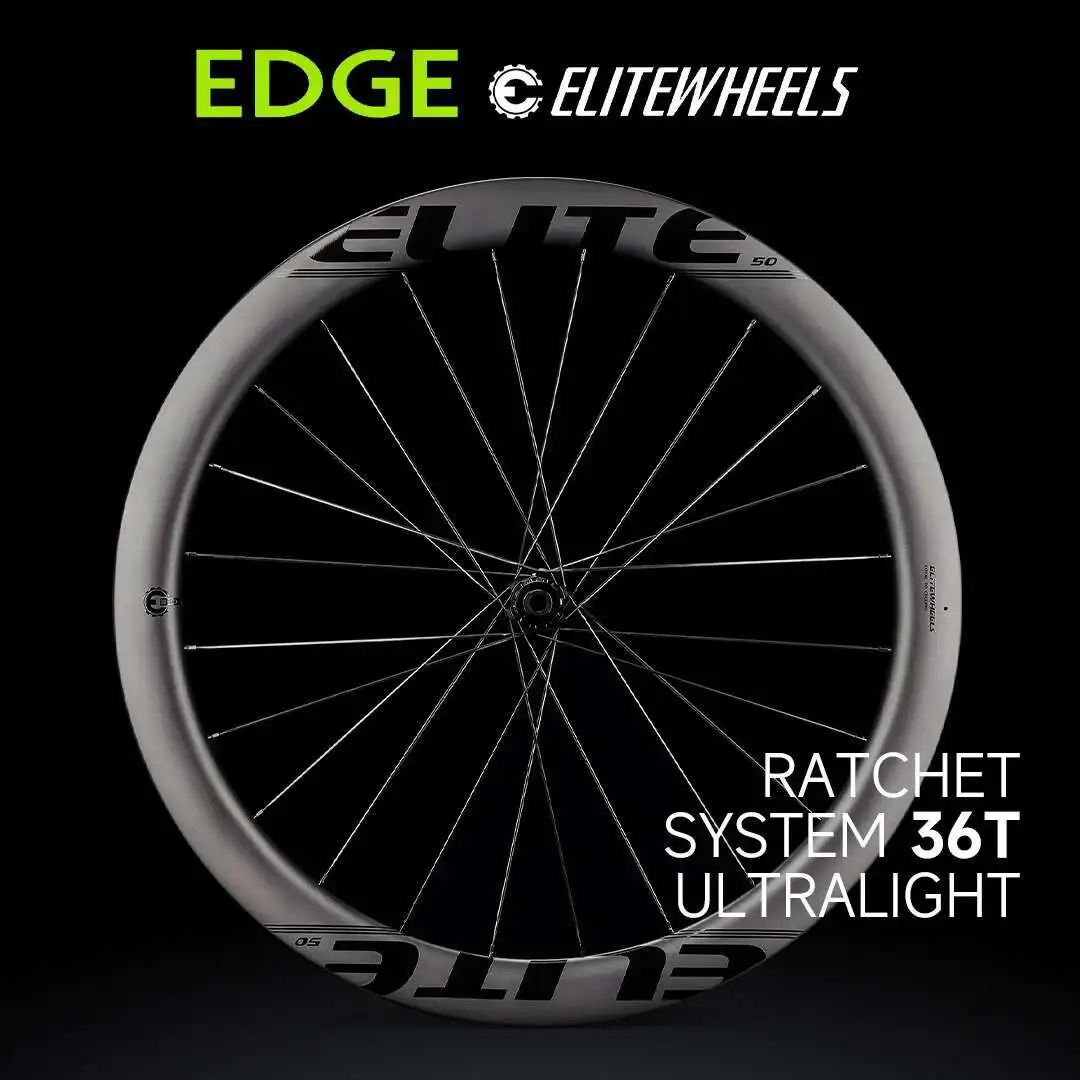 ELITEWHEELS EDGE 초경량 로드 디스크 카본 휠셋, 래칫 시스템, 36T HUB 윙 20 스포크, 레이싱 자전거용, 1314g, 40mm, 45mm, 50mm, 65mm title=ELITEWHEELS EDGE 초경량 로드 디스크 카본 휠셋, 래칫 시스템, 36T HUB 윙 20 스포크, 레이싱 자전거용, 1314g, 40mm, 45mm, 50mm, 65mm 