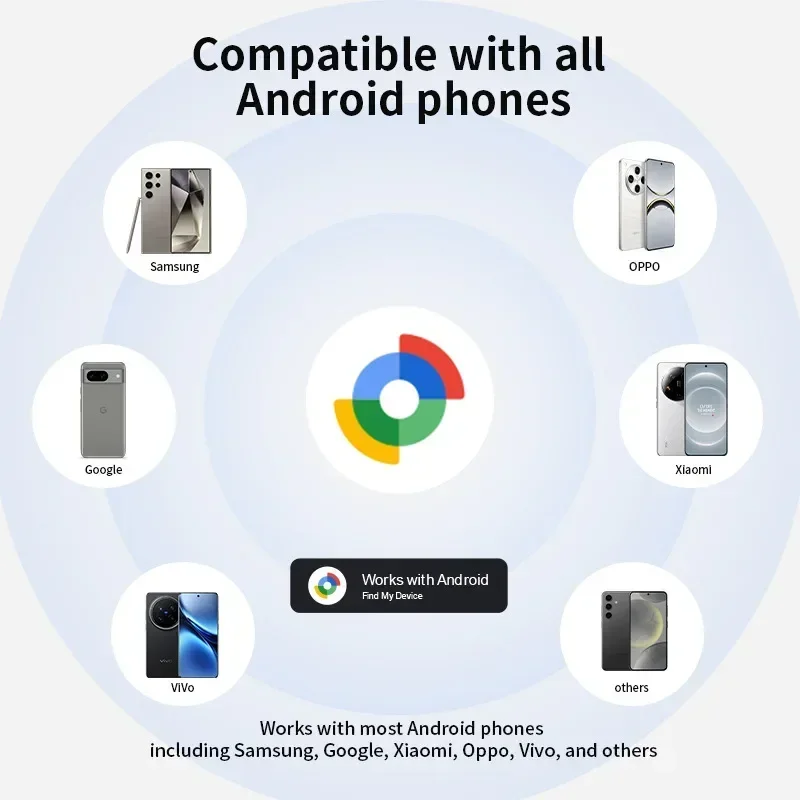 GPS 스마트 트래커 태그 블루투스 로케이터 분실 방지 장치 모바일 키 애완 동물 노인 키즈 파인더 Android Google Find My와 함께 작동