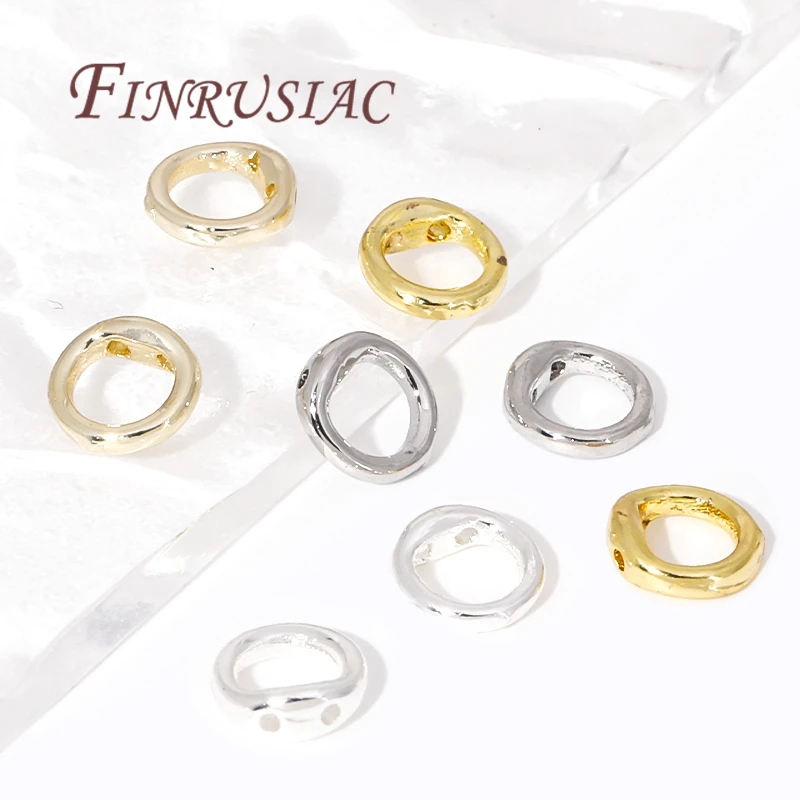 10/20Pcs 보석, 크림프 비즈, 보석 만들기 비즈 캡, 비즈 팁 볼 체인 커넥터에 대한 18k 진짜 금 도금 엔드 캡