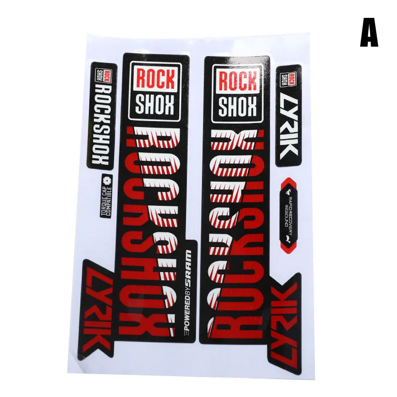 전면 포크 스티커, 산악 자전거 자전거 전면 충격 흡수, 색상 변경, 방수 스티커