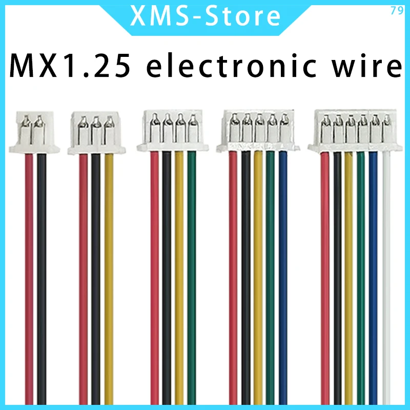 10PCS JST MX1.25 MX 1.25mm 와이어 케이블 커넥터 2/3/4/5/6/7/8/9/10/12 핀 1.25MM 피치 플러그 10CM/20cm/30CM 와이어 길이 28AWG title=10PCS JST MX1.25 MX 1.25mm 와이어 케이블 커넥터 2/3/4/5/6/7/8/9/10/12 핀 1.25MM 피치 플러그 10CM/20cm/30CM 와이어 길이 28AWG