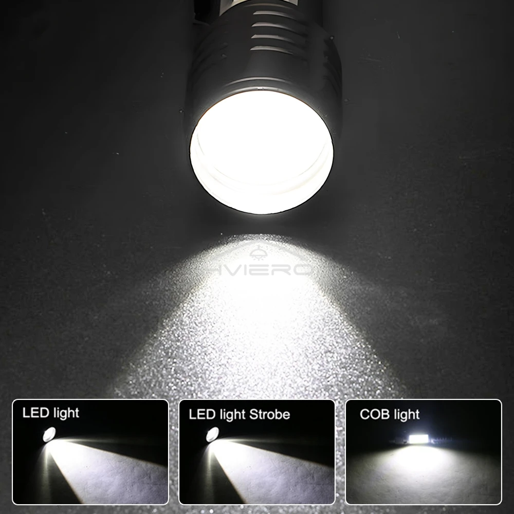 손전등 배터리 충전 미니 Led 5W 초점 조정 가능한 측면 램프 편리한 방수 T6 빛 캠핑 하이킹에 대 한 매우 밝은